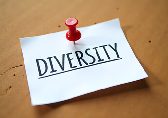 Diversity Pinned on Corkboard