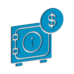 Illustration Vector graphic of safe box icon template