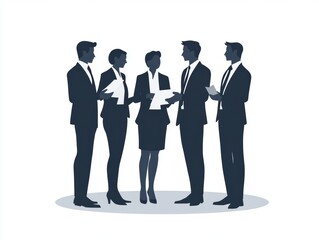 Business Meeting Silhouettes.