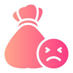 money bag gradient icon