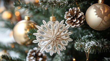 Beautiful Christmas Tree Ornaments Creating a Festive Atmosphere