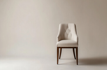 Obraz premium Parsons chair with a simple upholstered design
