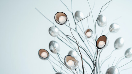 Abstract easter egg tree with modern design for holiday decor