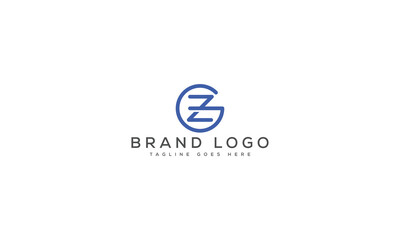 Fototapeta premium ZG logo design vector template design for brand.