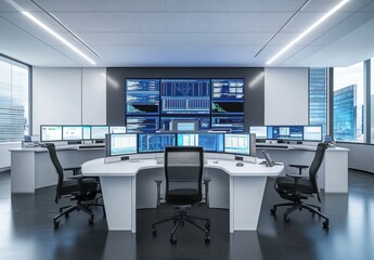 Modern Control Room.