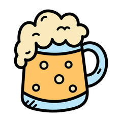 Beer Mug Doodle Illustration