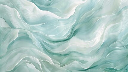 Obraz premium Soft abstract waves in varying shades of blue creating a serene backdrop for relaxation or contemplation