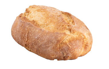 artisan bread made at home with natural whole grain white fermentation in close-up