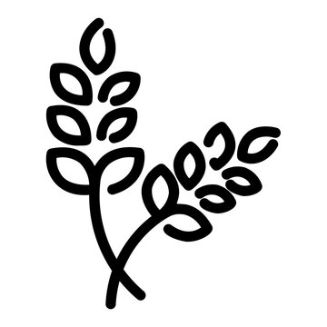 recommend clip art: wheat Line Icon