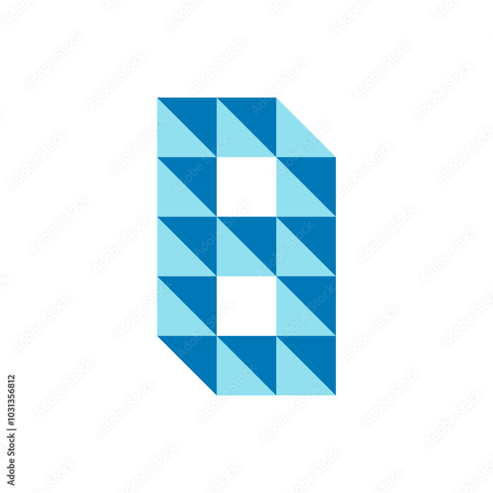 Poster monogram 8. number 8. number 8 design logo. monogram letter mark 8 logo design. monogram design vect