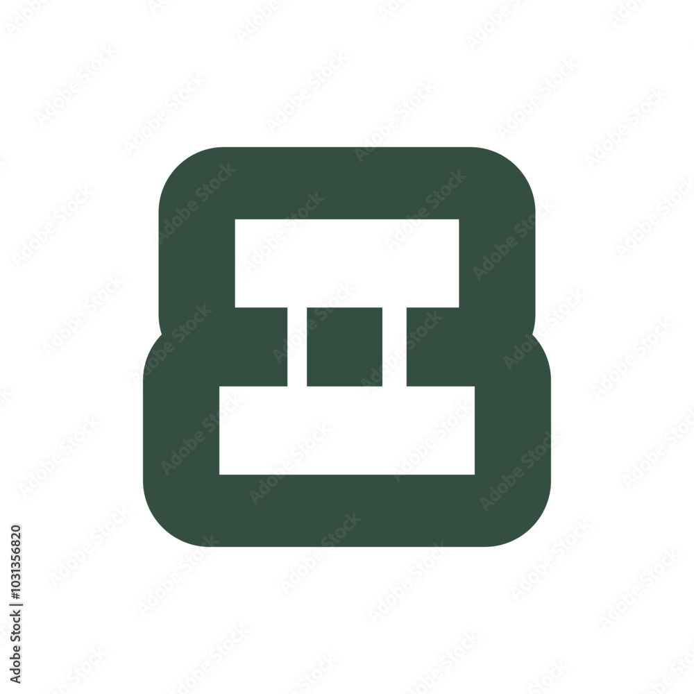 Poster monogram 8. number 8. number 8 design logo. monogram letter mark 8 logo design. monogram design vect