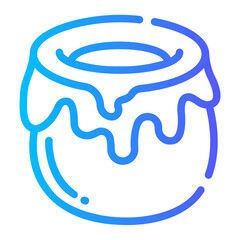 honey Line Gradient Icon