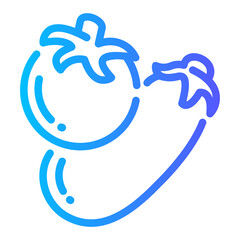 vegetables Line Gradient Icon