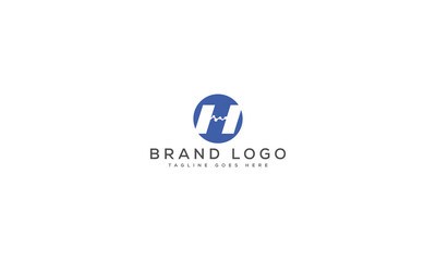 Fototapeta premium H logo design vector template design for brand.