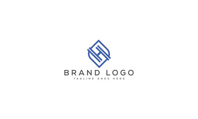 H logo design vector template design for brand.