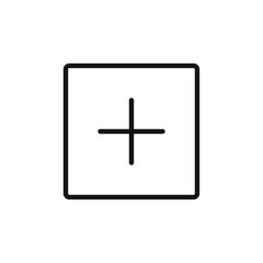 Add icon Thin line flat illustration