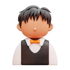 waiters 3d icon illustration