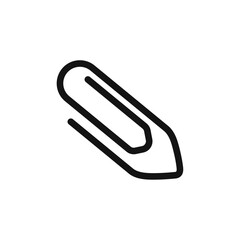 Clip icon Thin line flat illustration