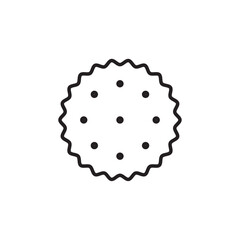 Crackers icon Thin line flat illustration