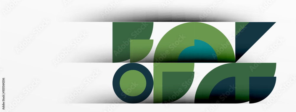 Aufkleber modern geometrical abstract background - circles. business or technology presentation design
