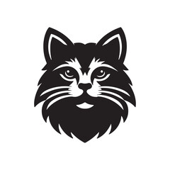 Fototapeta premium a cat animal of silhouette vector