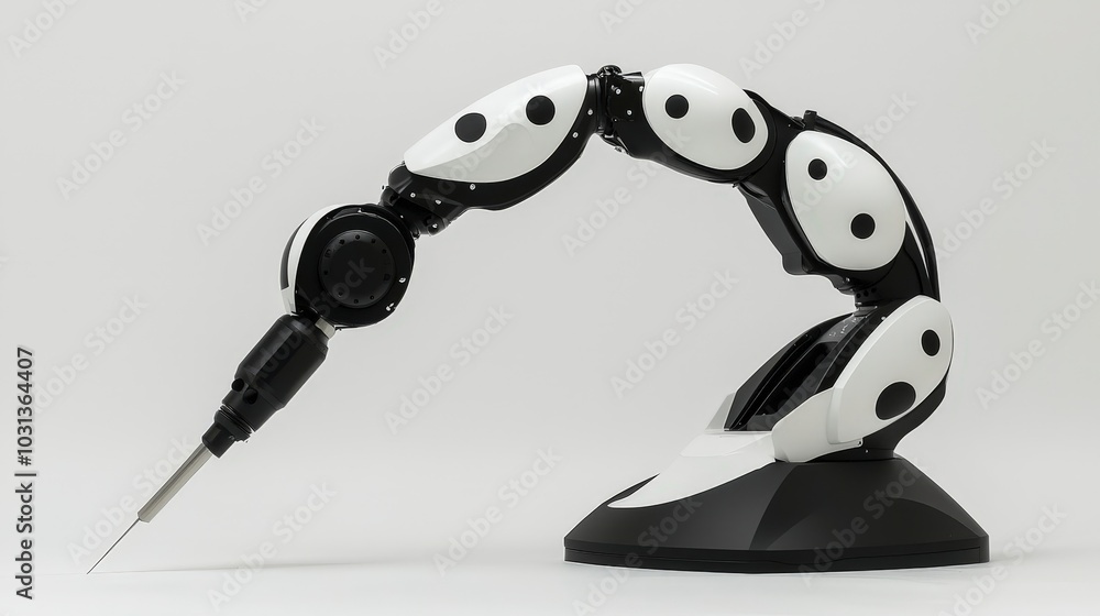 Poster advanced robotic arm for precision tasks in industrial applications