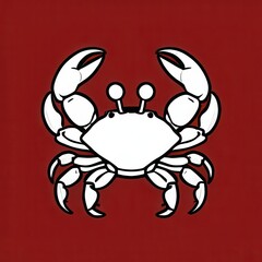 Fototapeta premium Logo design blue crab mascot custom crab college logo. Mascot custom crab college logo