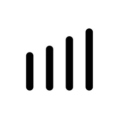 Signal Icon Thin line flat illustration