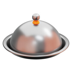 Fototapeta premium tray serving 3d icon illustration