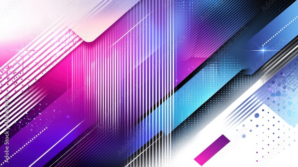 Poster abstract geometric background with vibrant colors and dynamic lines