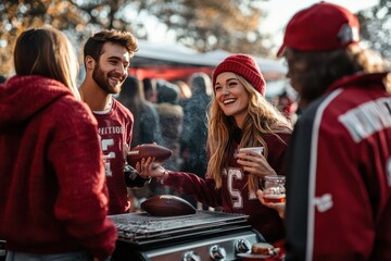 Tailgate Party with Friends.