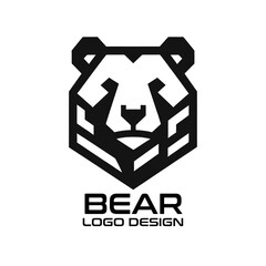 Fototapeta premium Bear Vector Logo Design