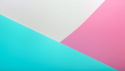 Obraz premium Vibrant hues converge in a captivating abstract composition. A symphony of teal, pink, and off-white creates a visually stunning masterpiece.