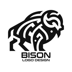 Bison Vector Logo Design