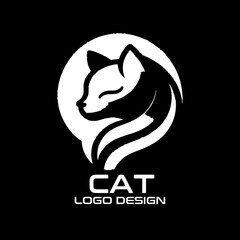 Cat Vector Logo Design