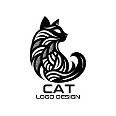 Cat Vector Logo Design