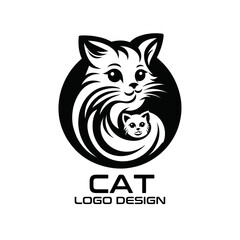 Cat Vector Logo Design