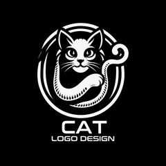 Cat Vector Logo Design