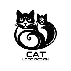 Cat Vector Logo Design
