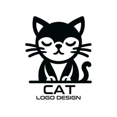 Cat Vector Logo Design
