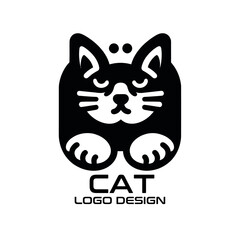 Cat Vector Logo Design
