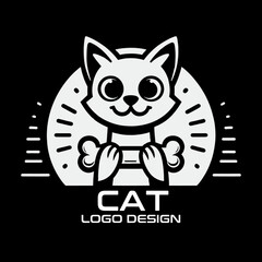 Cat Vector Logo Design