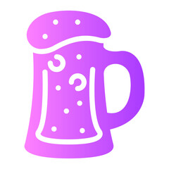 beer mug Gradient icon