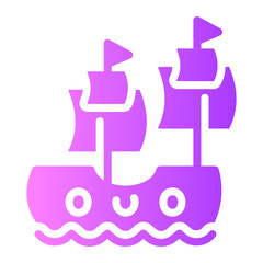 ship Gradient icon