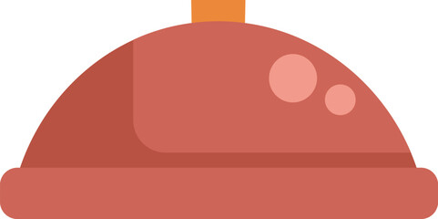 Restaurant cloche keeping food warm icon illustration