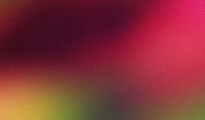 Magenta green orange abstract noise texture backdrop design. Grainy gradient with vibrant colors flow, bright, shine, glowing gradient background, banner, poster, copy space