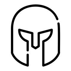 Fototapeta premium helmet Line Icon
