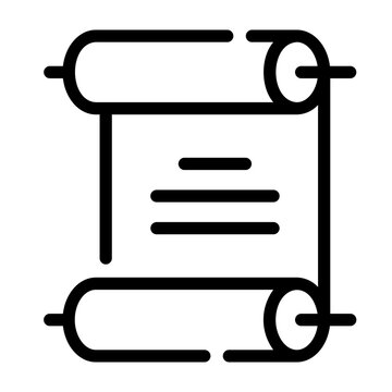 parchement Line Icon