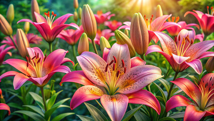 Naklejka premium Photorealistic Flower Stunning and Detailed Images of Beautiful Flowers in Full Bloom 