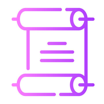 parchement Line Gradient Icon